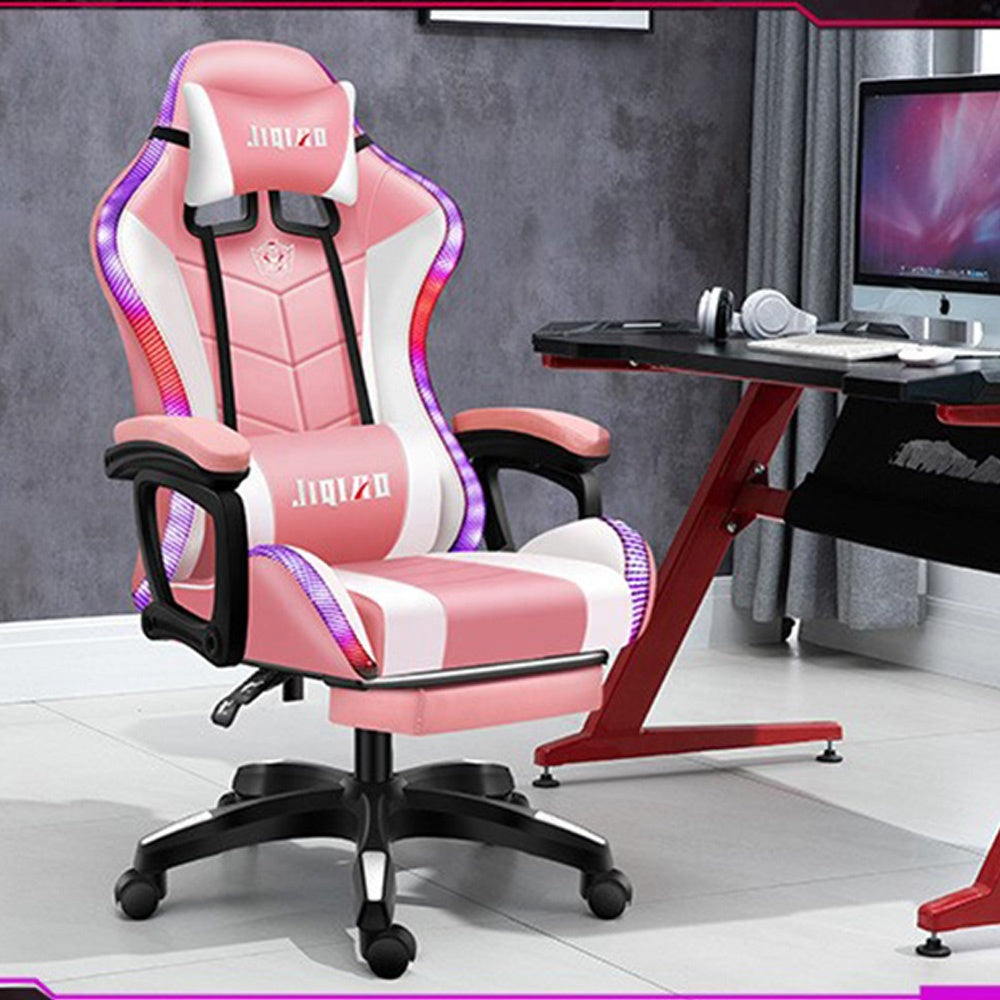 Gaming Chair with Footrest – RGB Gaming Chair with Speakers & Lights