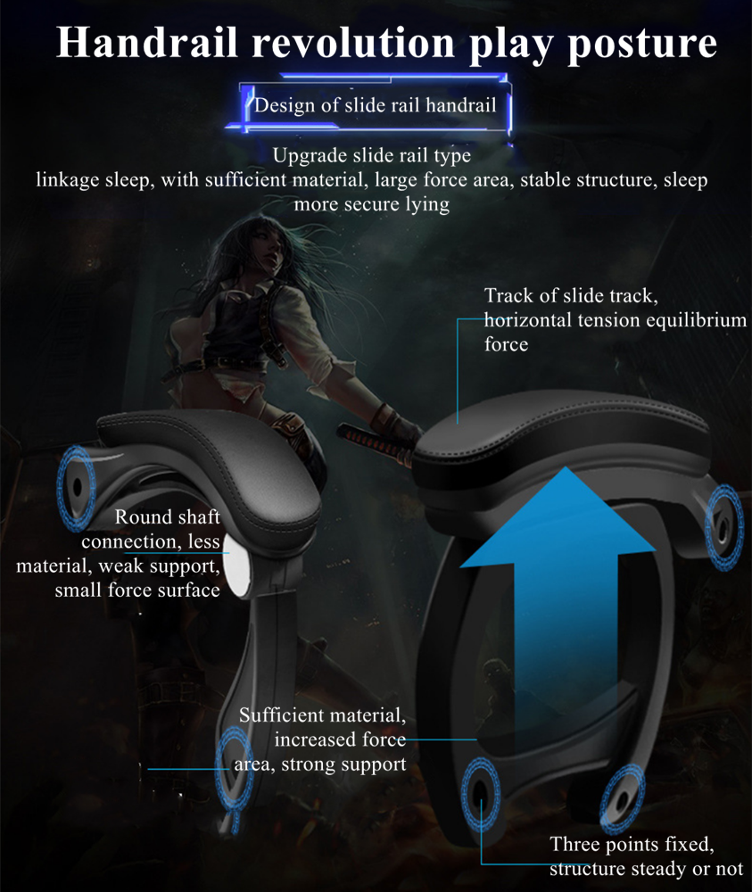 Gaming Chair with Footrest – RGB Gaming Chair with Speakers & Lights