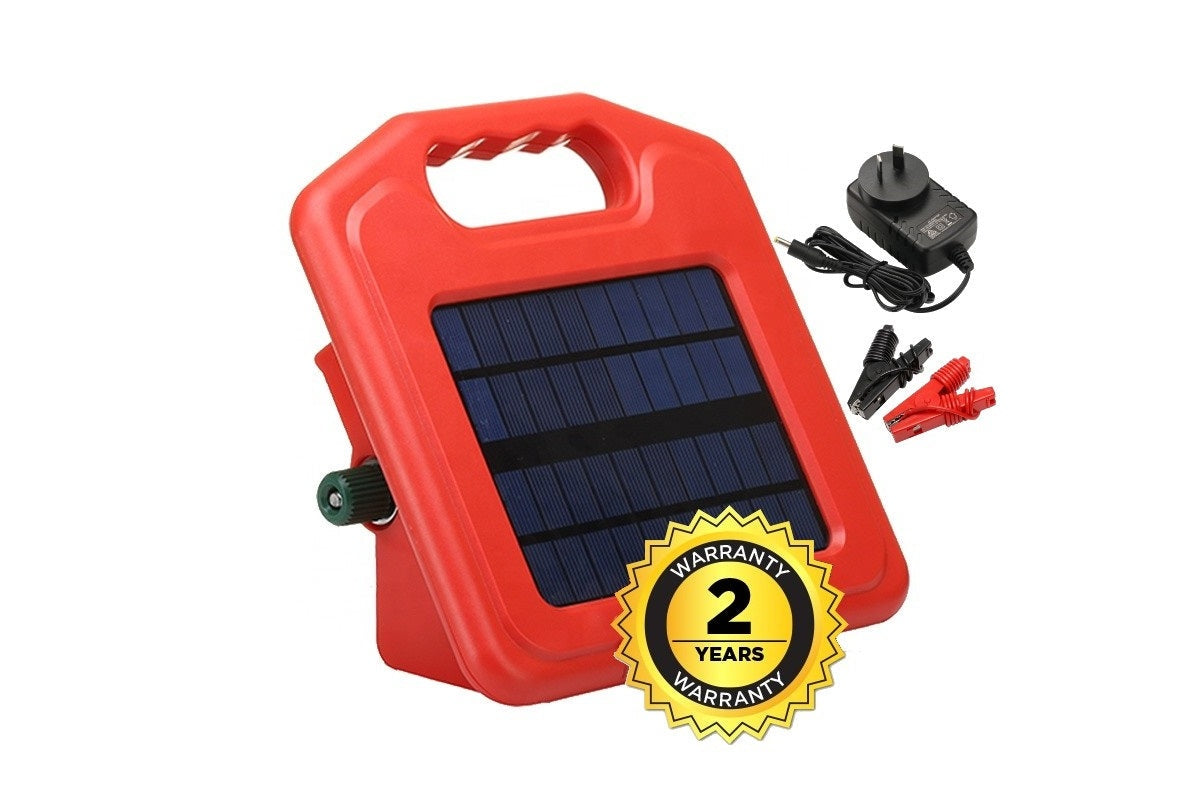 Solar Electric Fence Energiser 5km with Charger