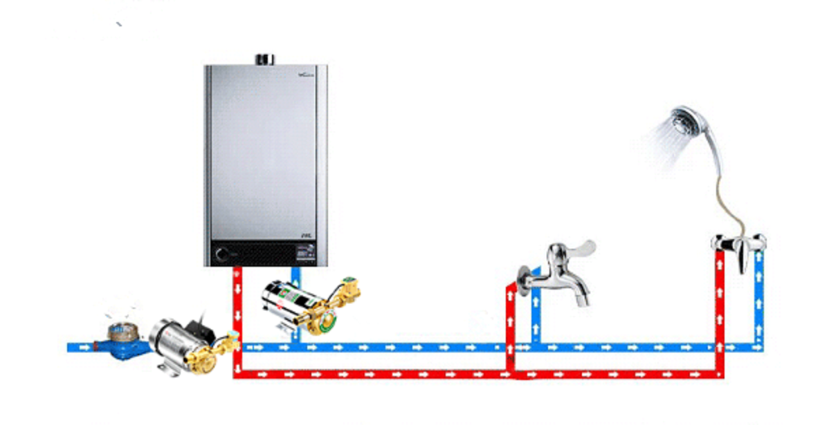 Low Pressure Shower Hot Water Booster Pump 90W