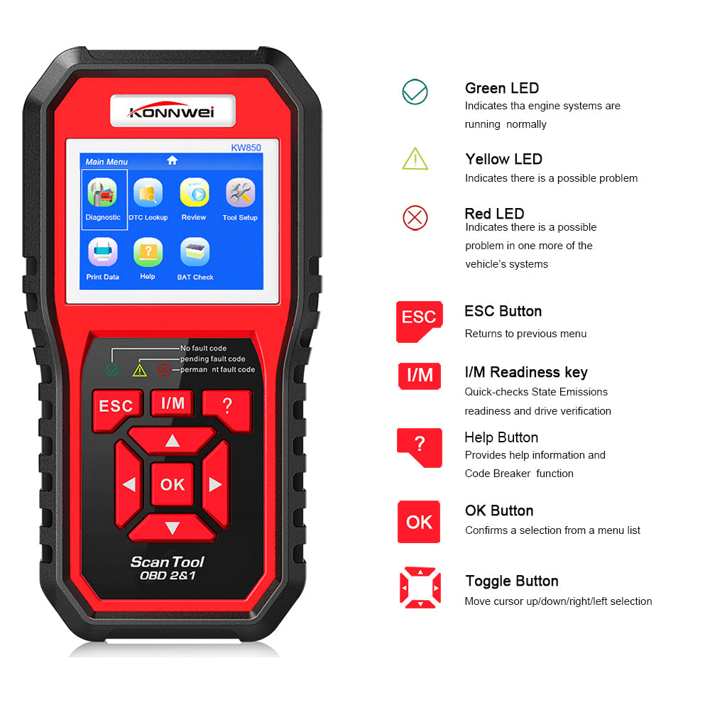Auto Diagnostic Scanner OBD2 and CAN