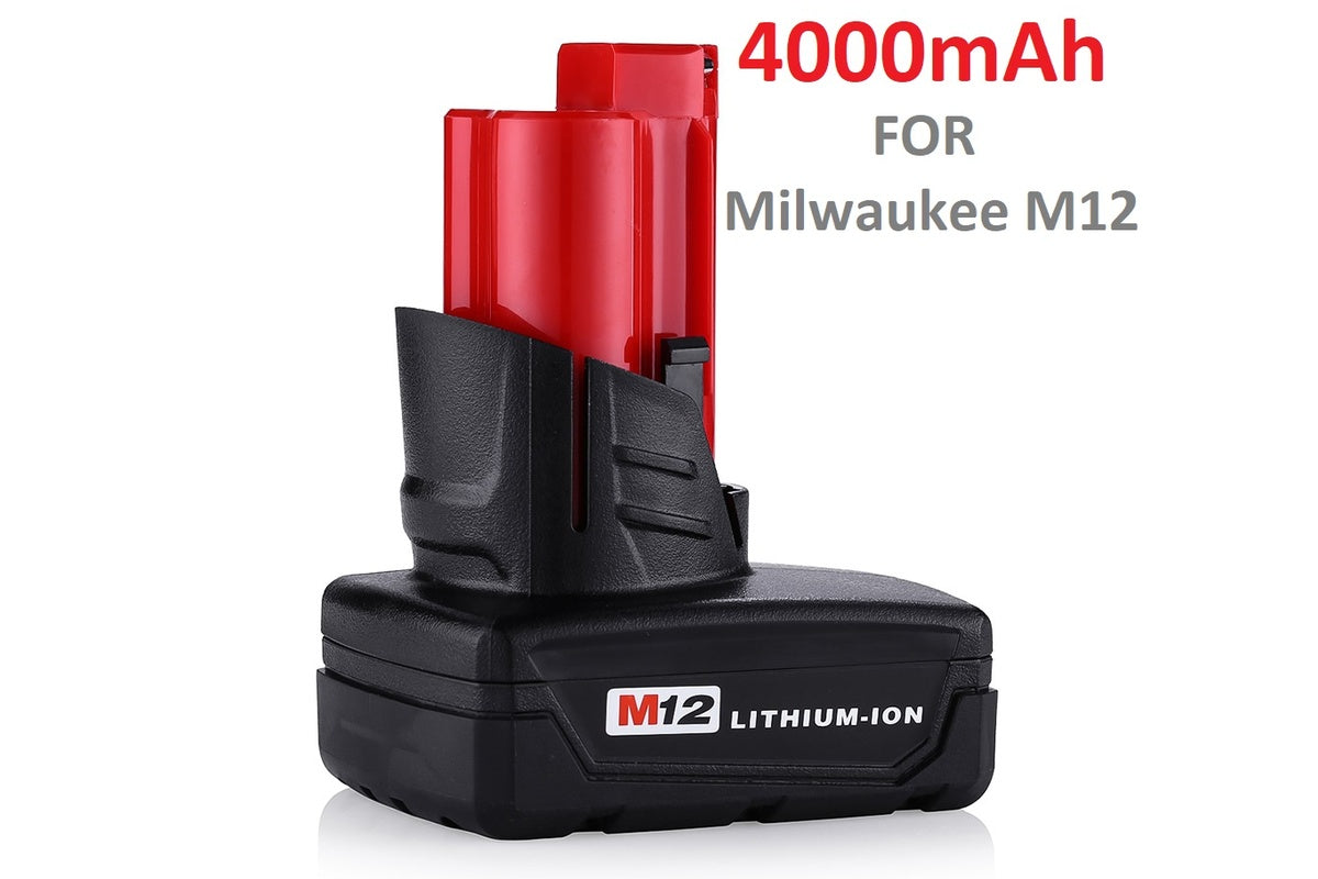 Compatible Replacement Milwaukee Battery M12 12V 4Ah Battery
