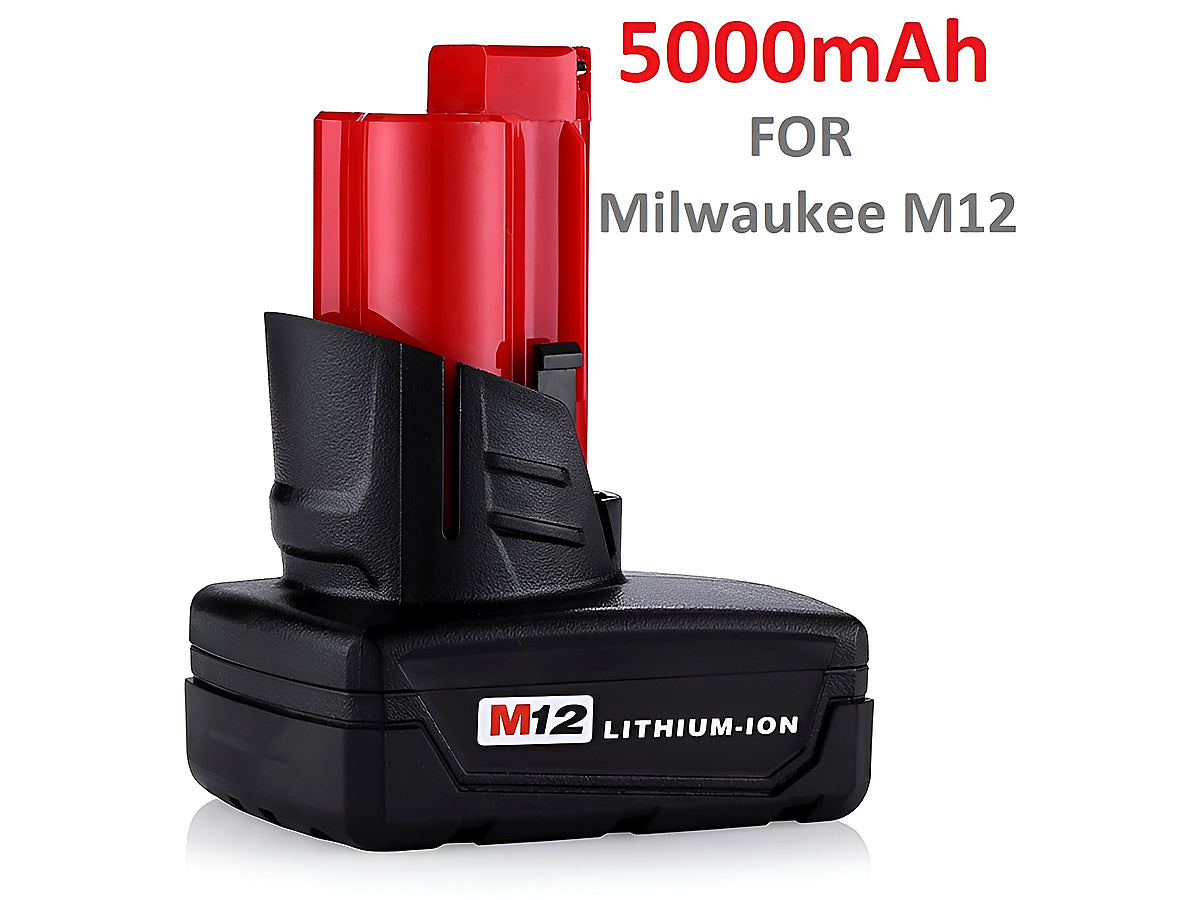 Compatible Replacement Milwaukee Battery M12 12V 5Ah Battery