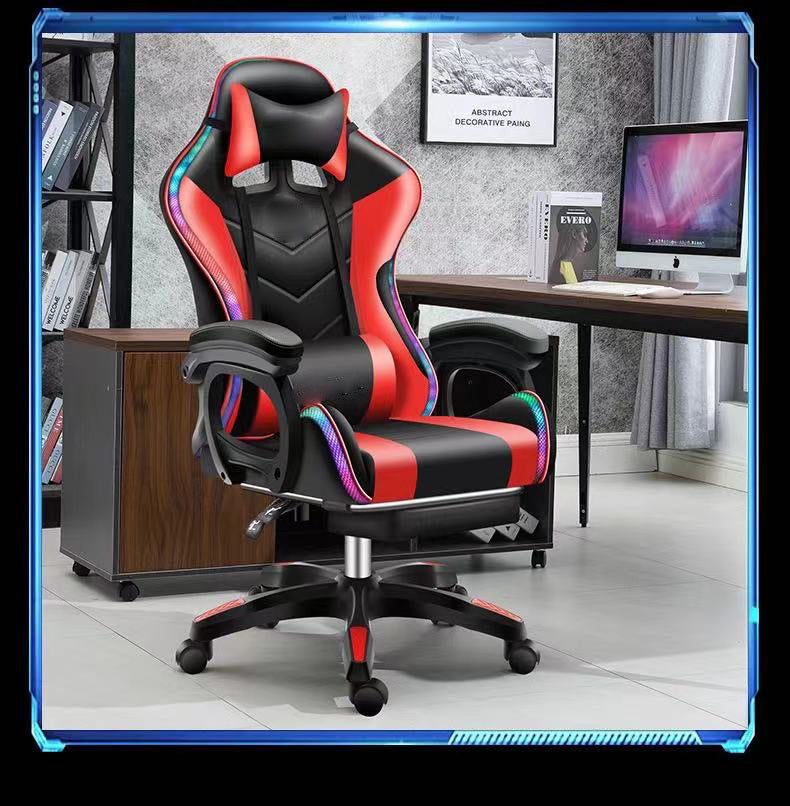 Gaming Chair with Footrest – RGB Gaming Chair with Speakers & Lights