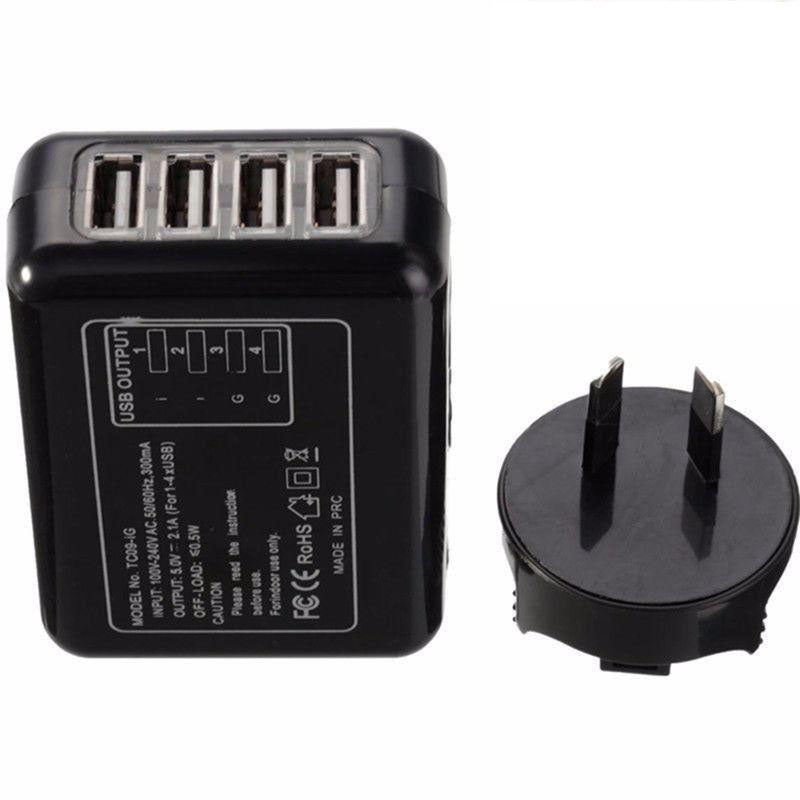 USB 4 Port Wall Charger