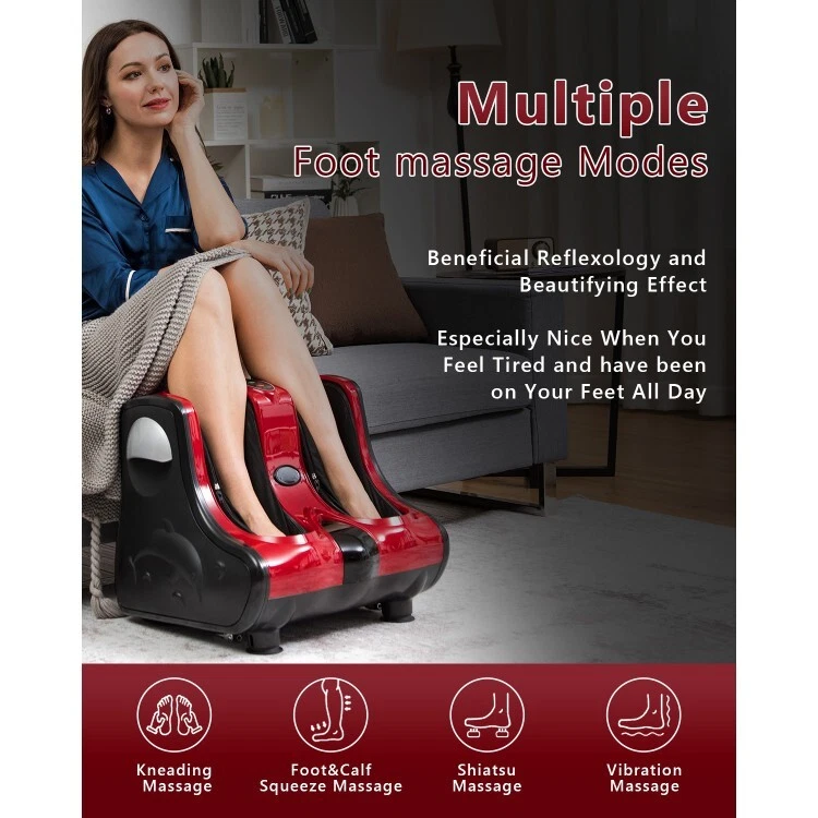 Leg Massager with Heat – Shiatsu Foot & Calf Leg Massager Machine