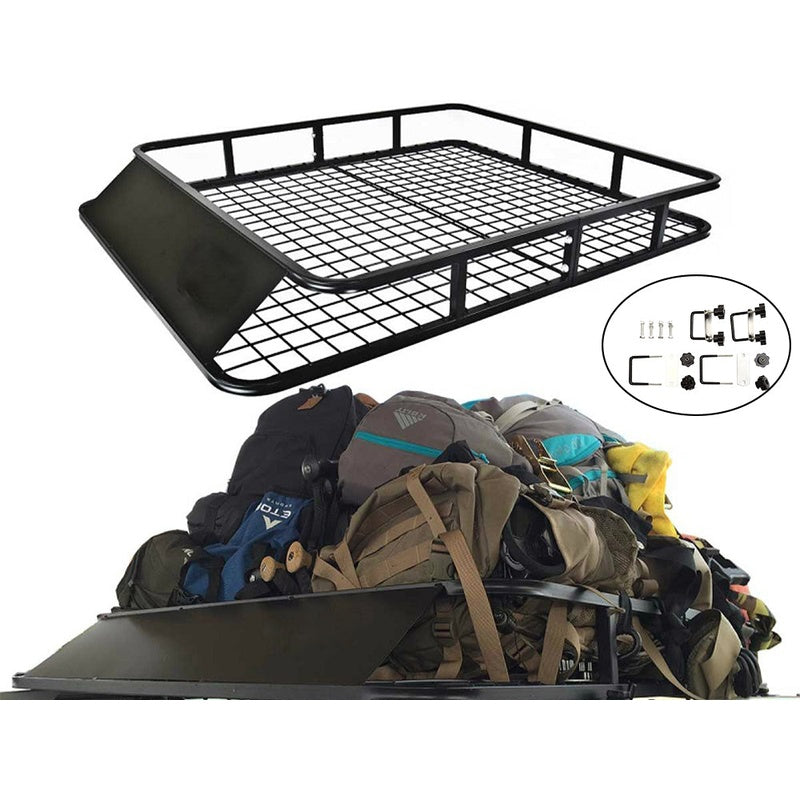 Universal Roof Rack Basket Car Top Luggage Carrier Cargo Holder – 48" x 40"