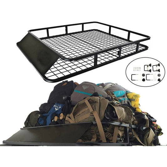 Universal Roof Rack Basket Car Top Luggage Carrier Cargo Holder – 48" x 40"