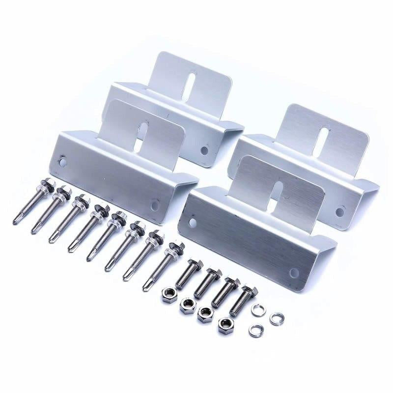 Solar Panel Mount Kit - Z Bracket For Rv/Roof Z Bracket For Rv/Roof Solar Panel Mounting Kit 4 Pcs