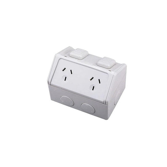 Double Power Point - Weatherproof 15 Amp