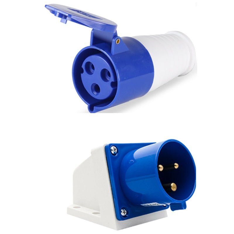 Caravan lead connector plug Female  Male Inlets 16 Amps