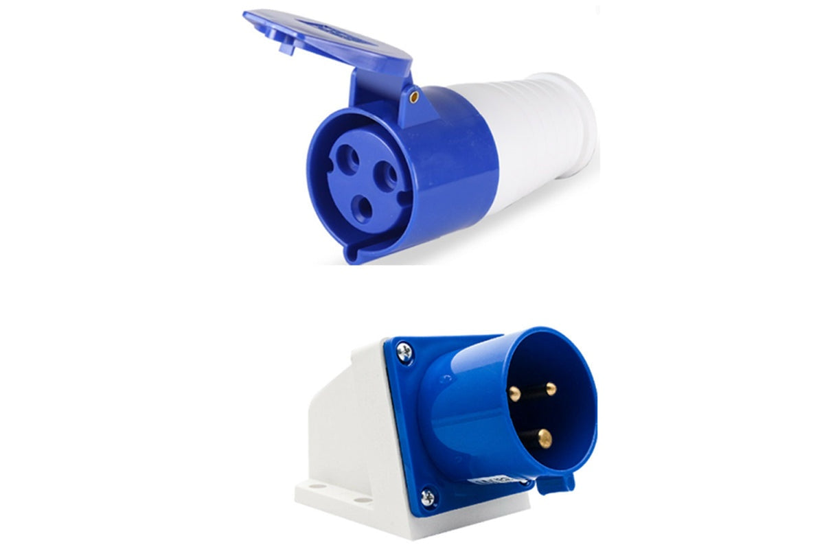 Caravan lead connector plug Female  Male Inlets 16 Amps