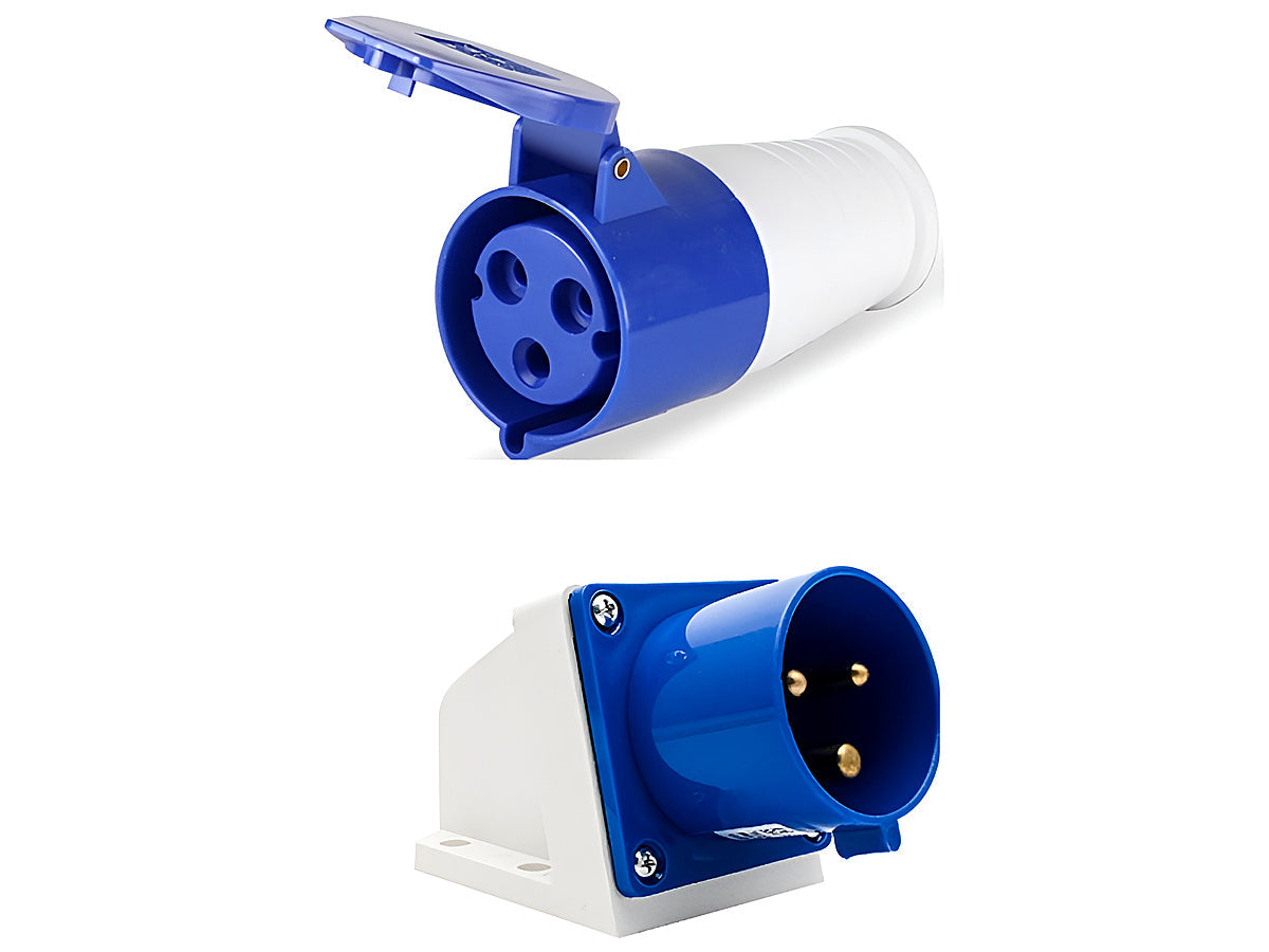 Caravan lead connector plug Female  Male Inlets 16 Amps
