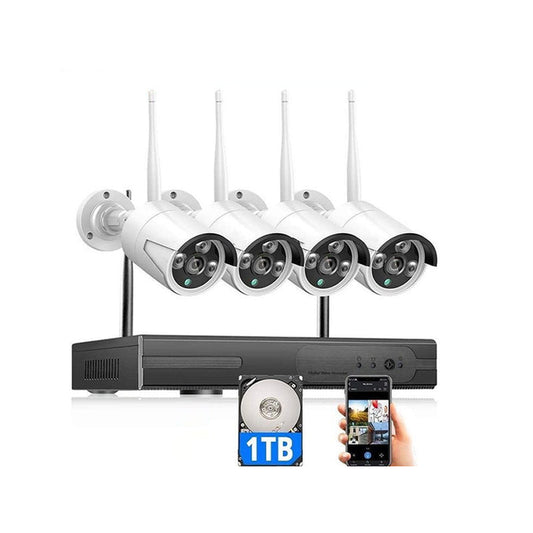Wireless Security Camera system with 4 Cameras