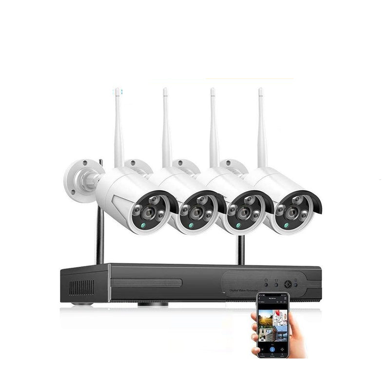 Wireless Security Camera system with 4 Cameras
