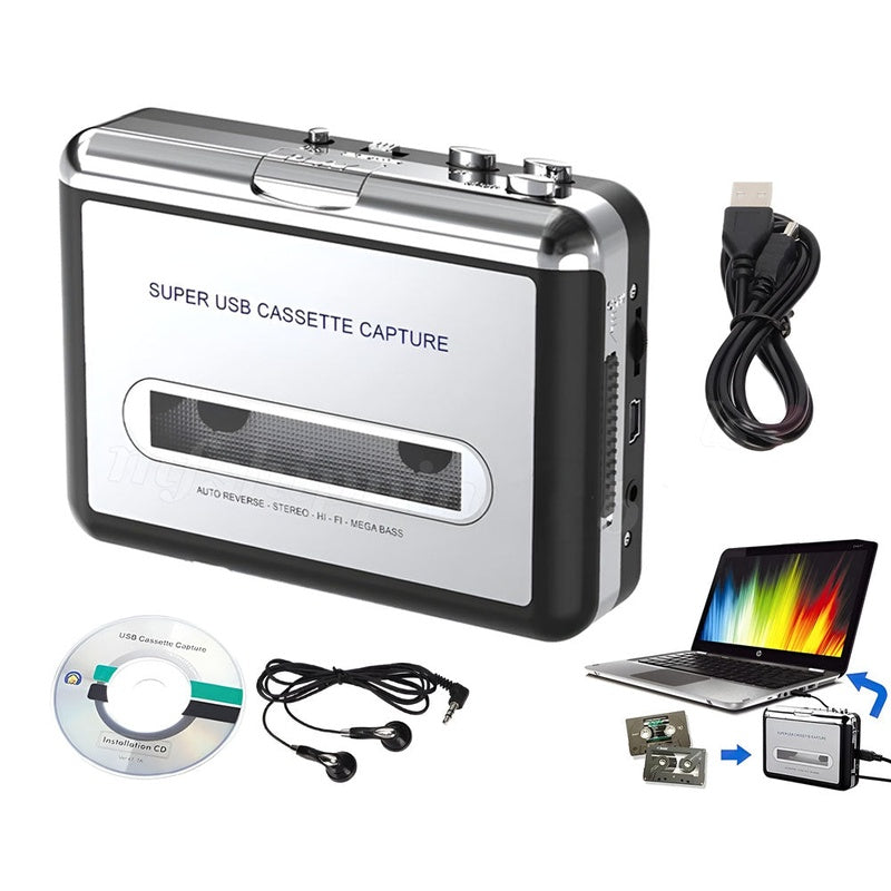 USB Cassette Player and Tape to MP3 Converter