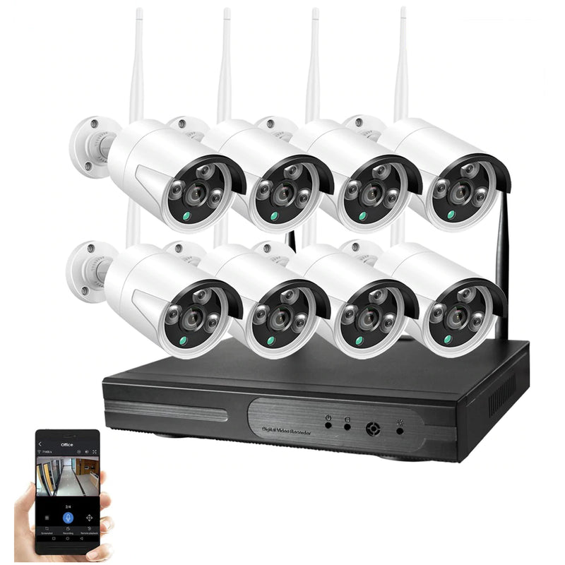 Wireless Security Camera System 8 Camera