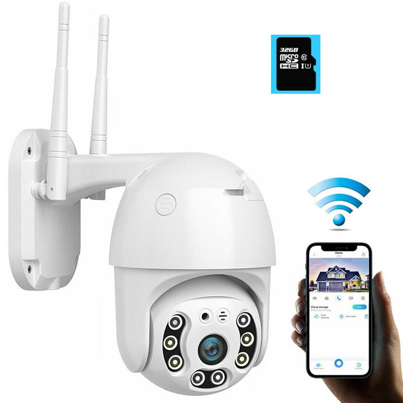 Wireless Security Camera with Indoor/Outdoor Night Vision