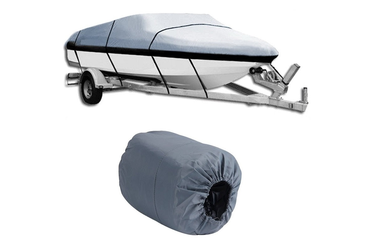 Boat Cover Heavy Duty – 600D Silver Trailerable Boat Cover for 20–22ft V-Hull