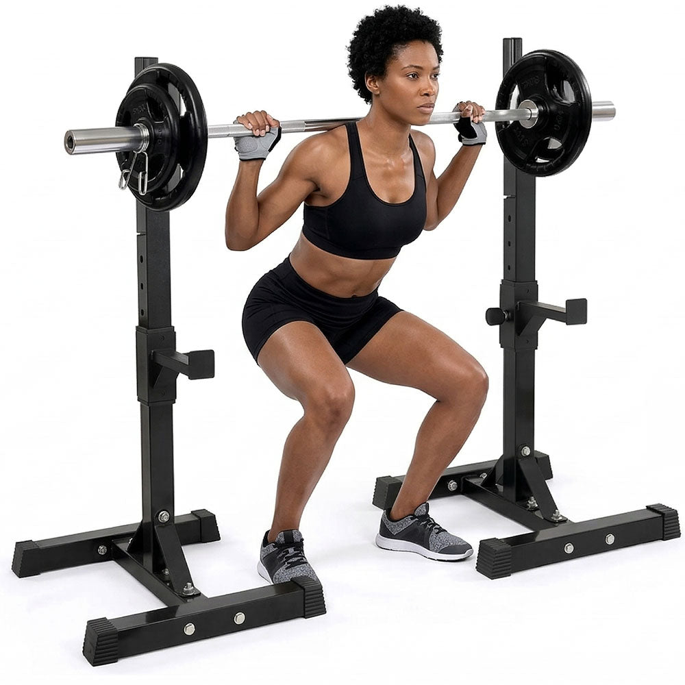 Squat Rack Weight Adjustable Lifting Stand