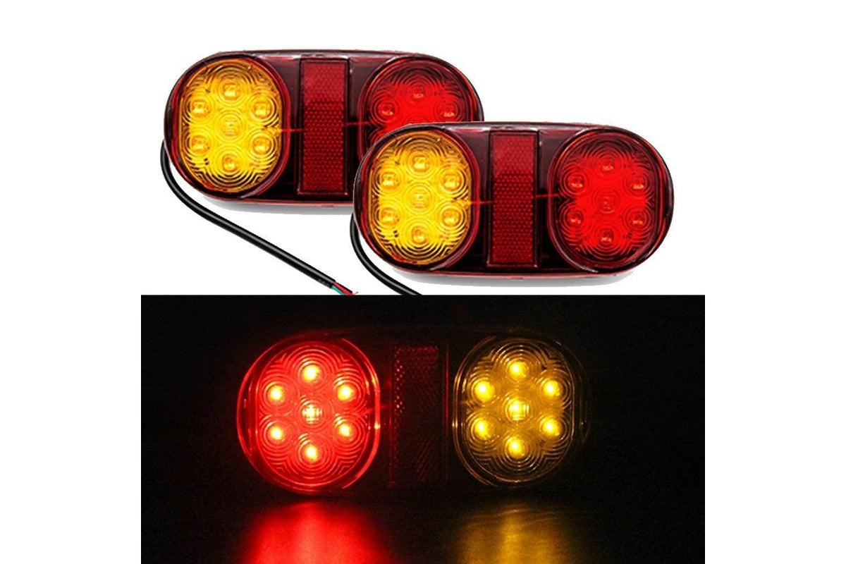 2 Pcs 14 LED Truck Trailer Light
