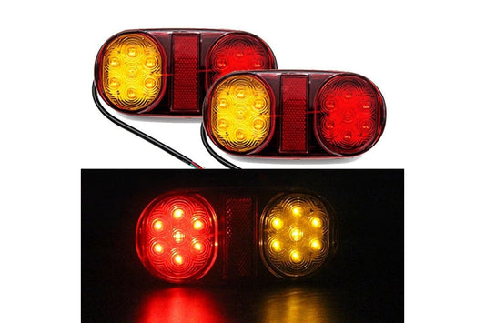 2 Pcs 14 LED Truck Trailer Light