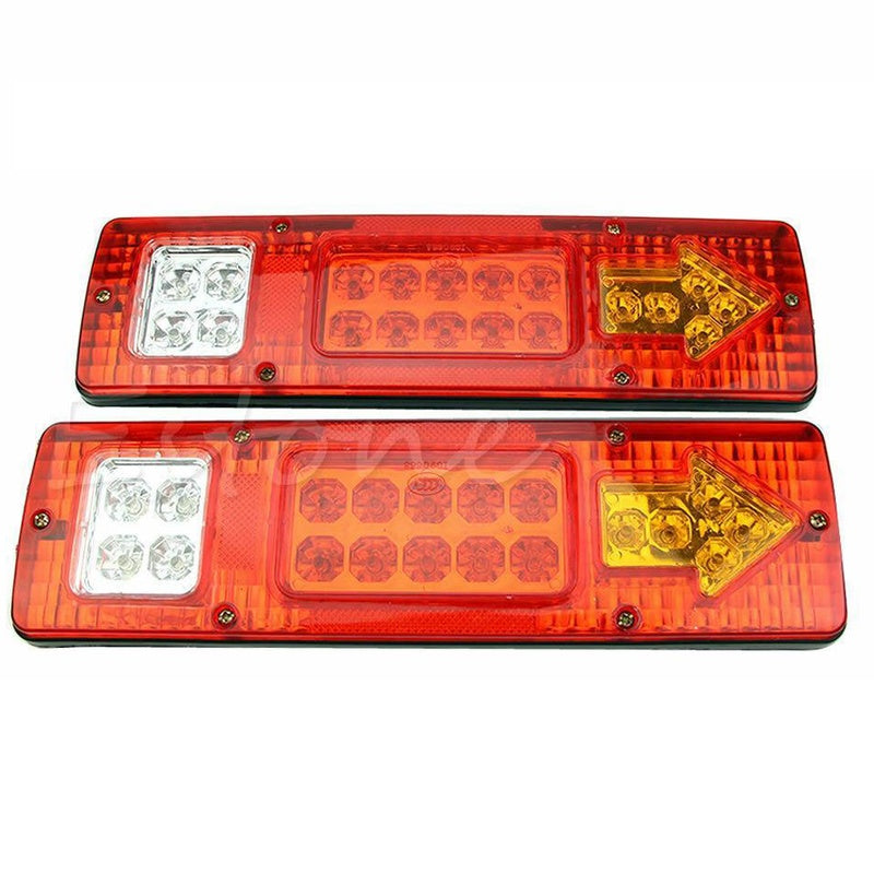 Led Trailer Lights 2Pcs 12V Trailer Truck Caravan 19 Led Taillight Tail Rear Light T