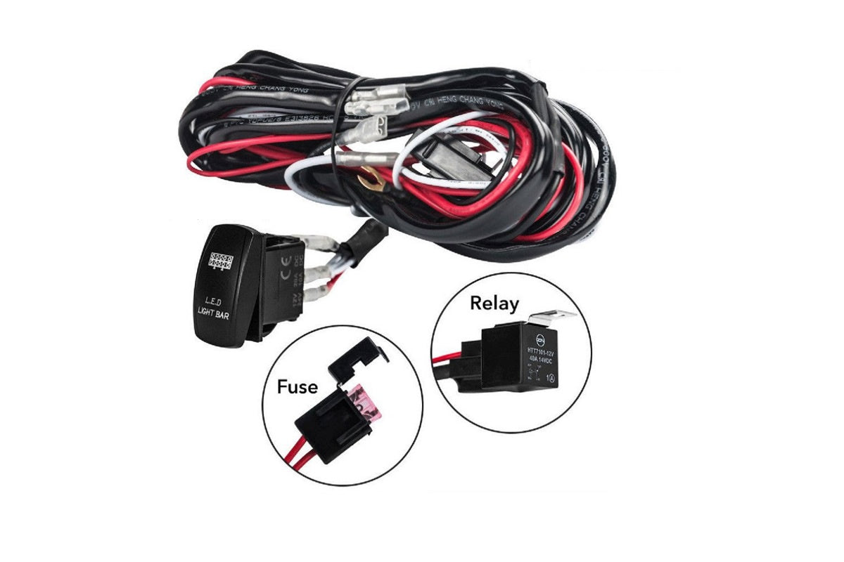 Led Light Bar Wiring Harness 12V 40A