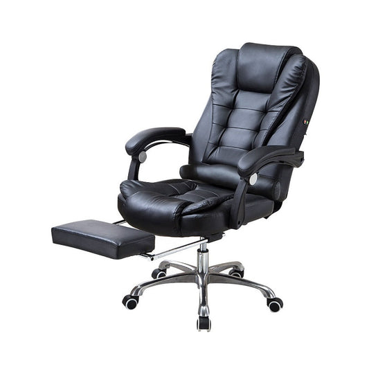 Ergonomic Gaming Office Chair – Adjustable PU Leather Computer Chair, Black