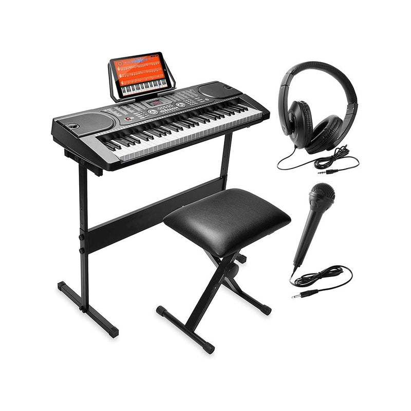 Electronic Piano Keyboard Piano with Stand Headphone and Stool