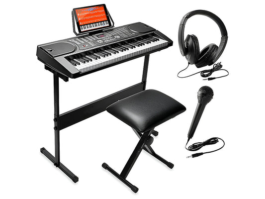 Electronic Piano Keyboard Piano with Stand Headphone and Stool