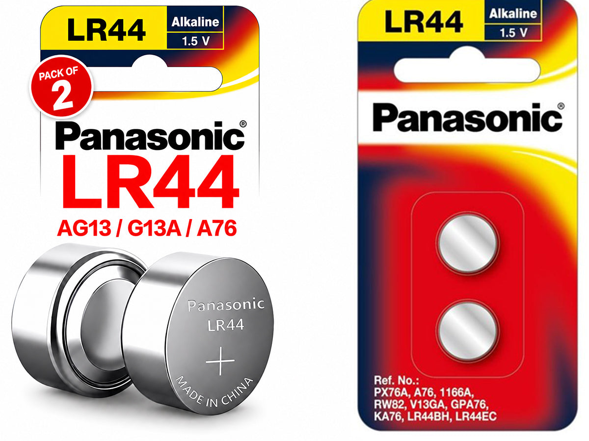 Panasonic LR44 Batteries 2pk
