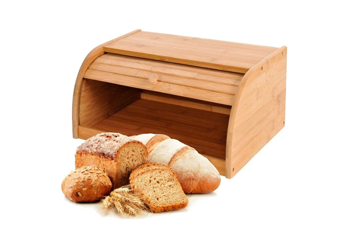 Bamboo Bread Bin Storage Box