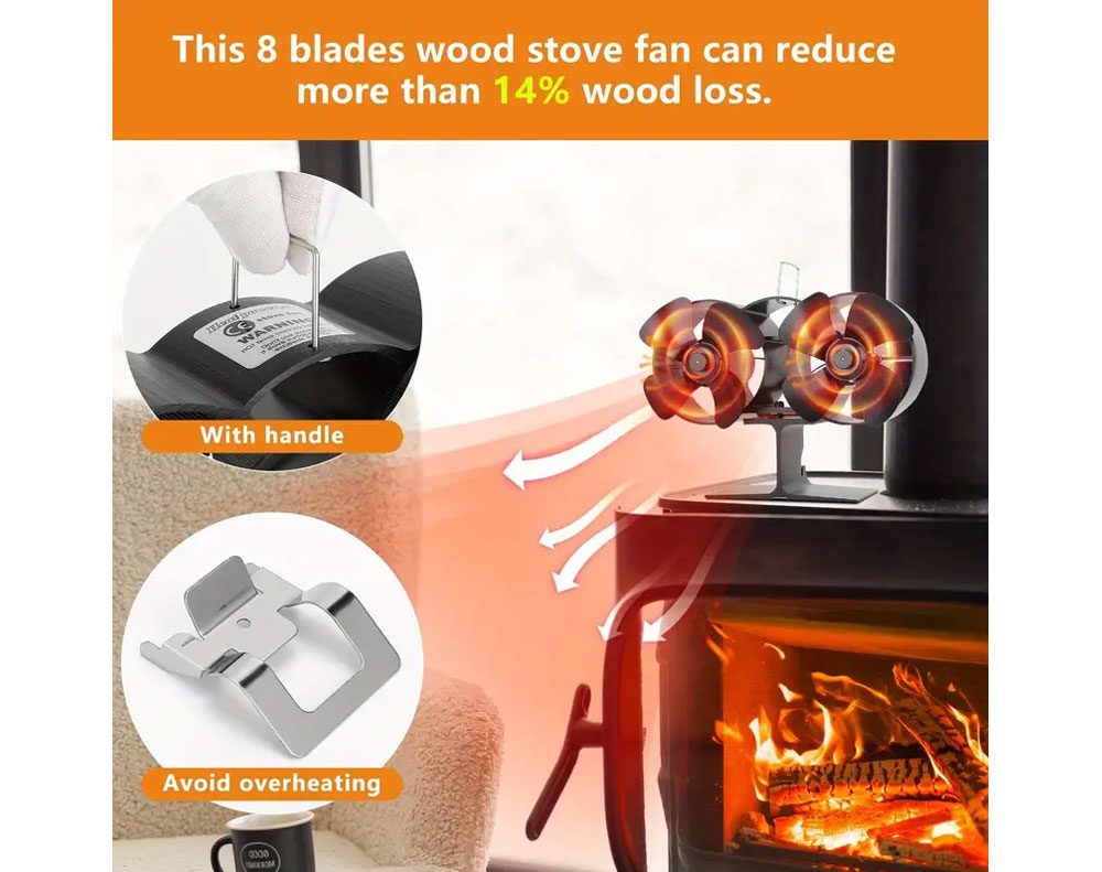 Stove Fan Fireplace Fan