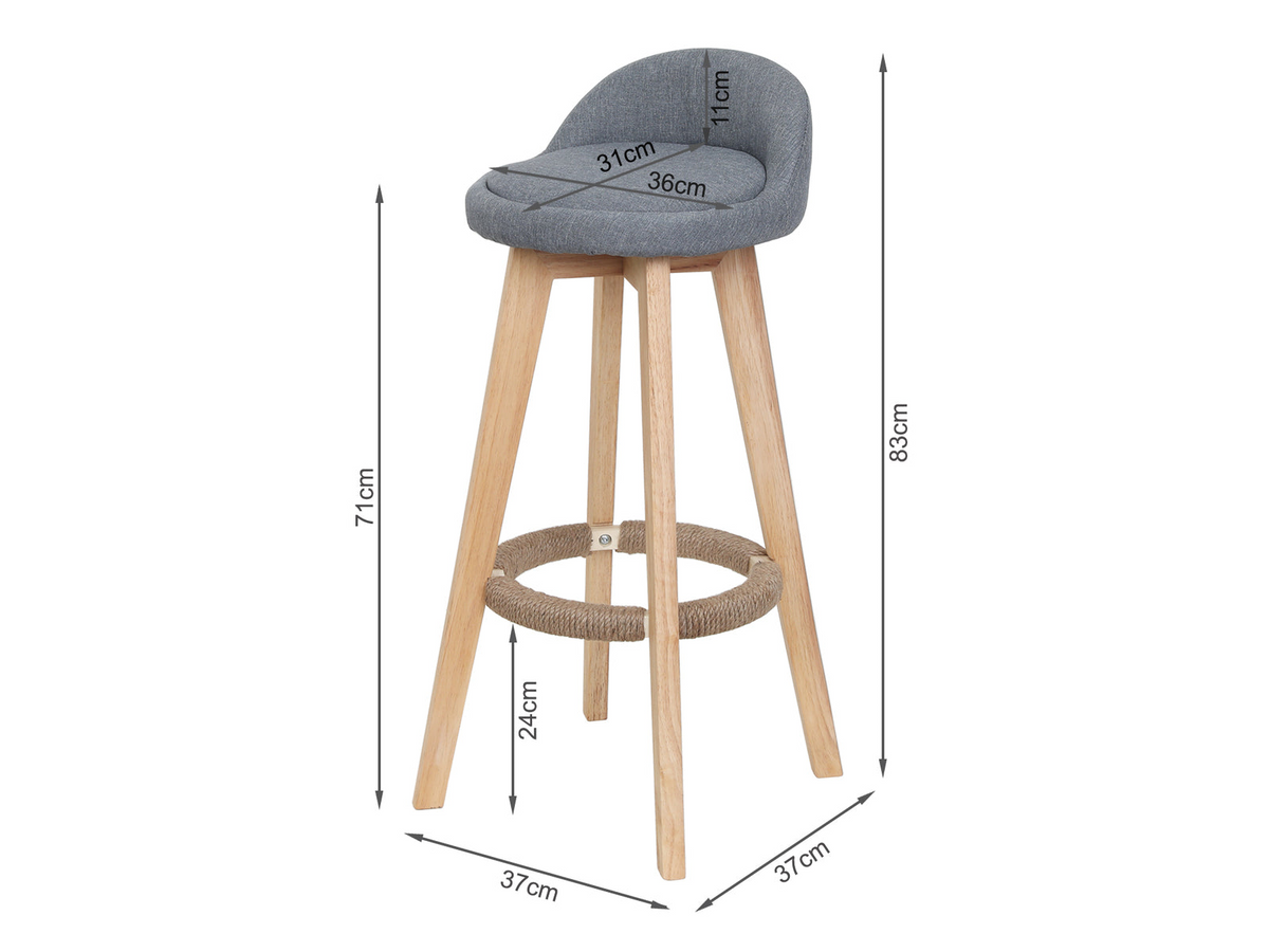 Bar Stools Chair High Feet European Modern Bar Stools Chairs Gray color