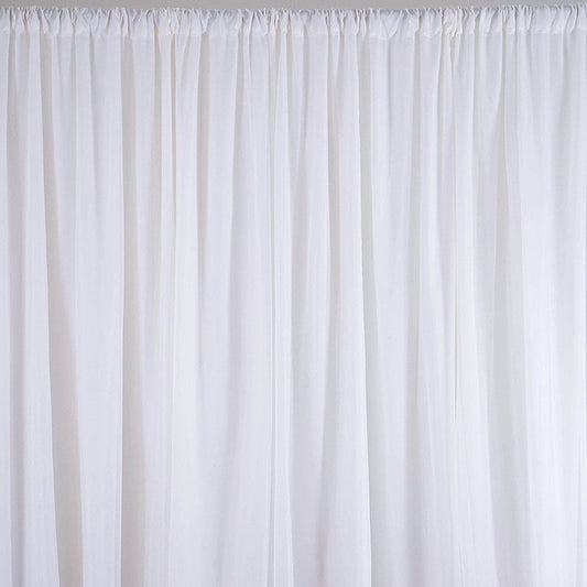 White Wedding Backdrop Curtain