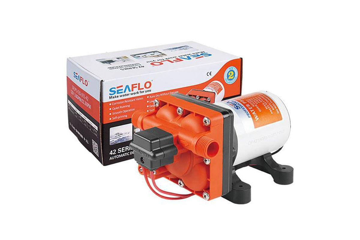 SEAFLO 12V Diaphragm Pump 3.0GPM 55PSI SFDP1-030-055-42