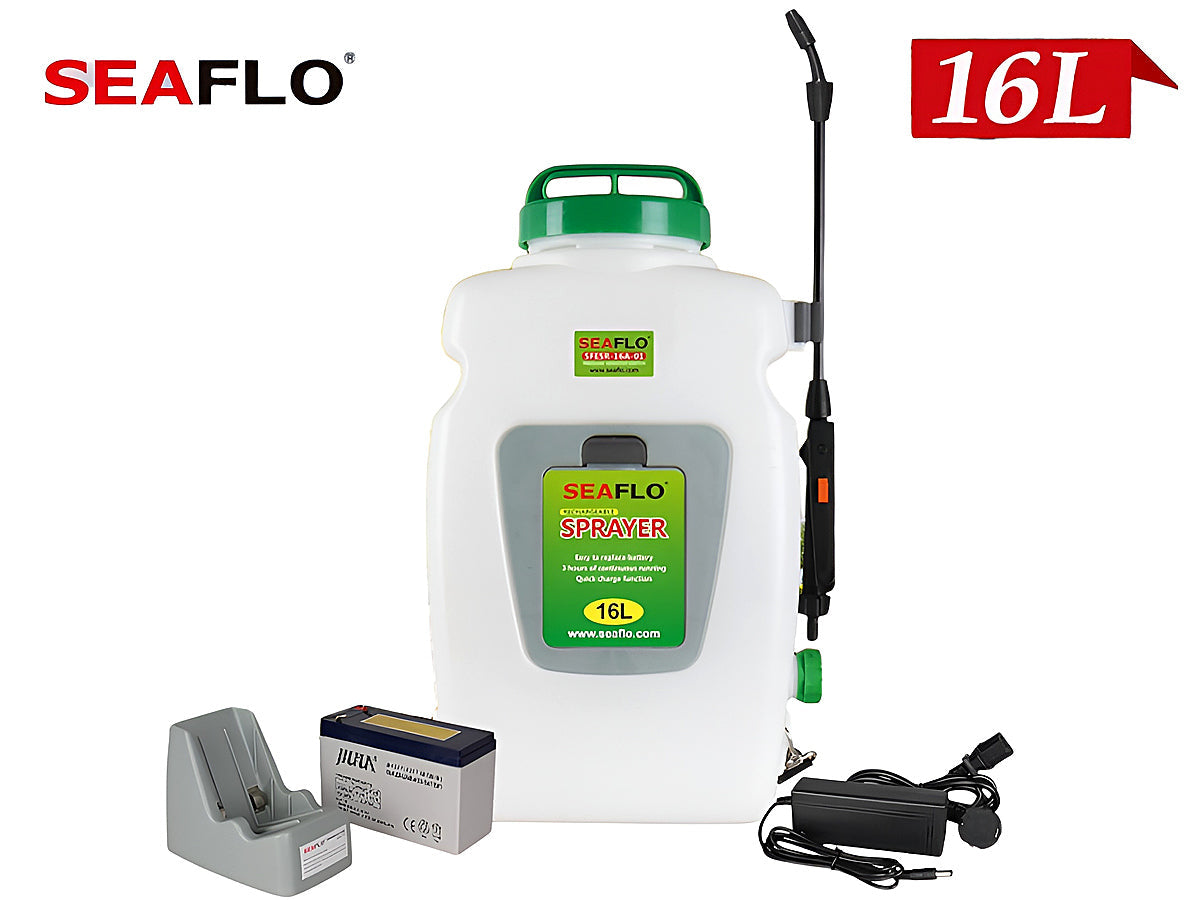 Back Pack Sprayer Seaflo 16 Litre Rechargeable Weed Sprayer