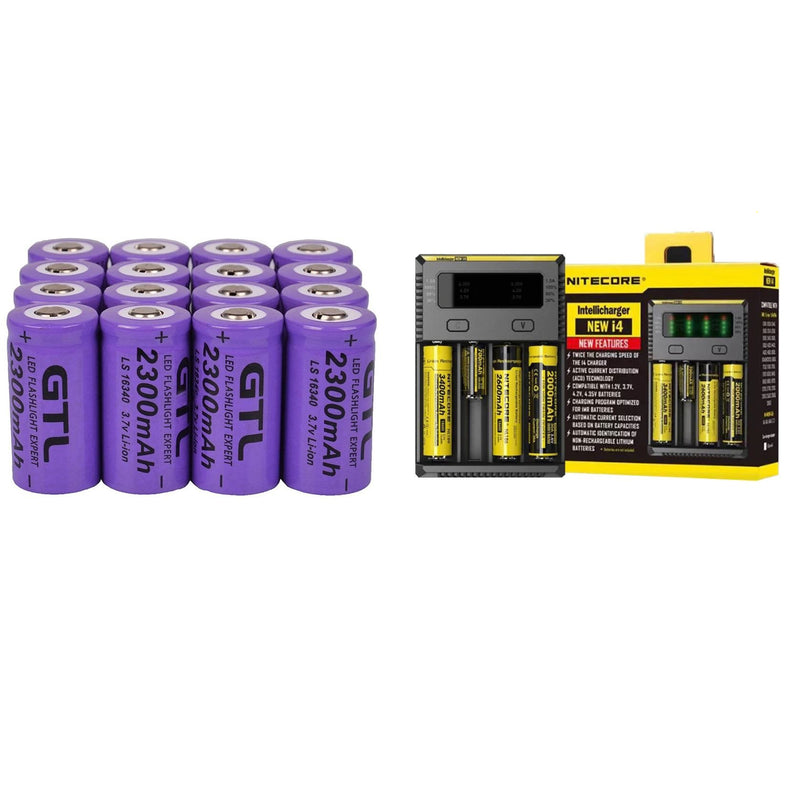 CR123A Rechargeable Batteries for Arlo Cameras 12pcs + Charger