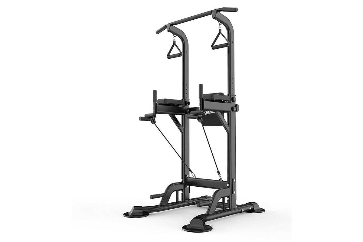 Power Tower Pull Up Bar Dip Station Bench