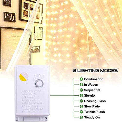 Curtain Lights 3 x 6m Warm White