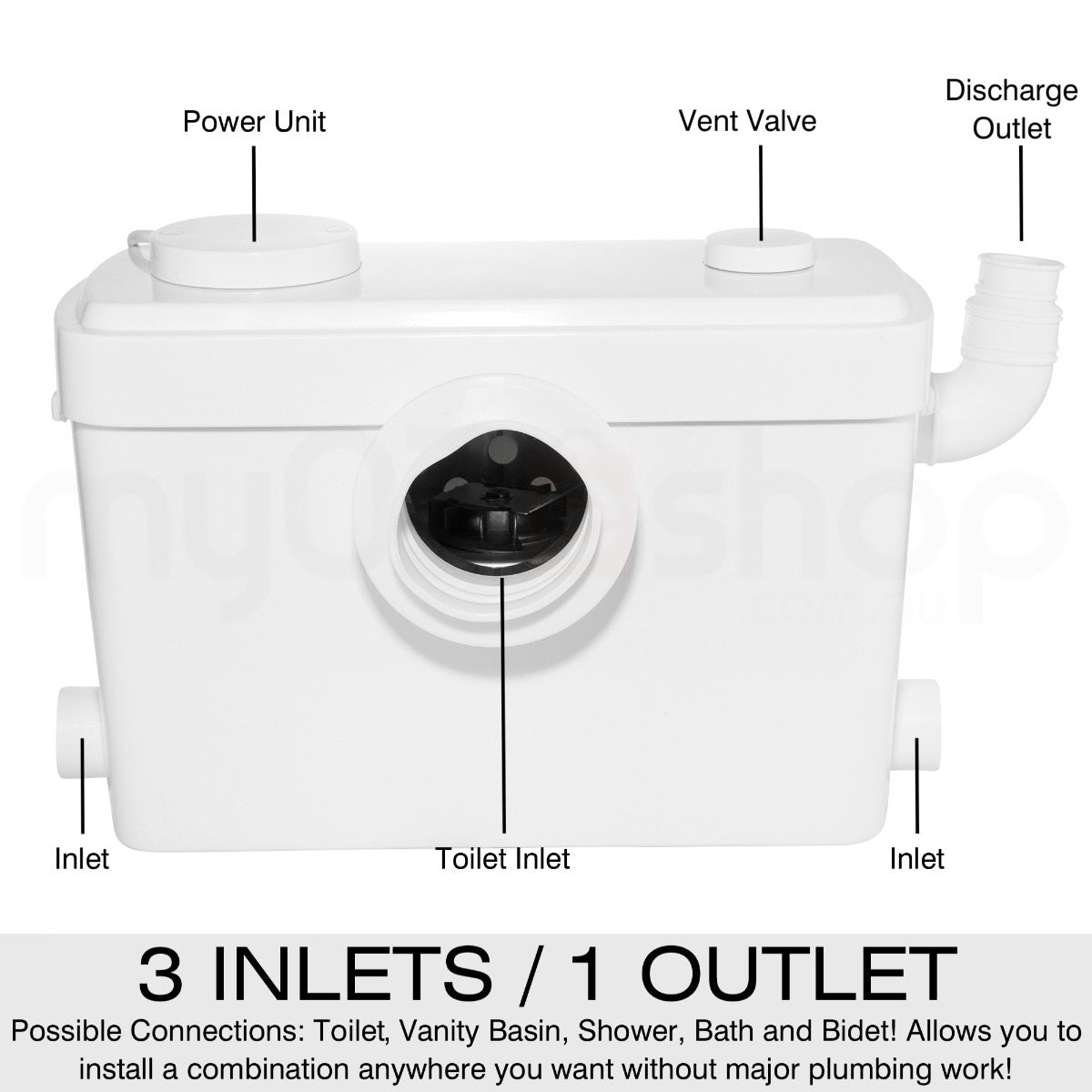 600W Automatic Macerator Pump Sewage Pump
