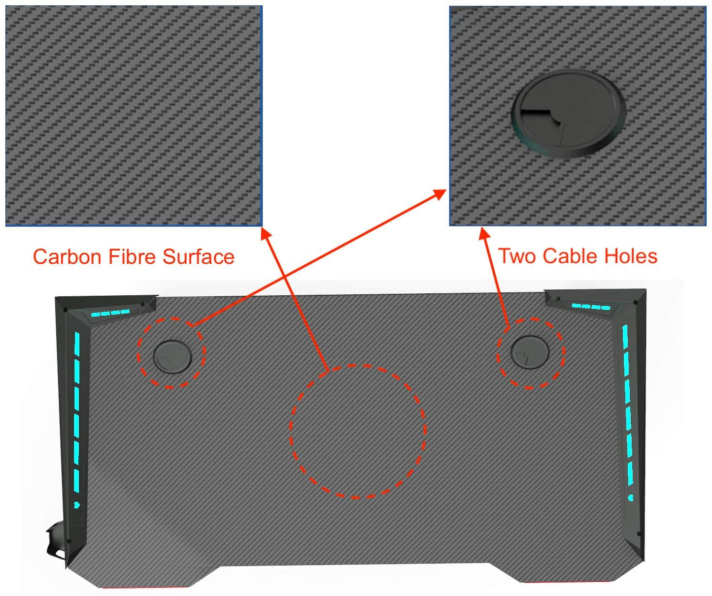 Gaming Chair With Gaming Desk Table