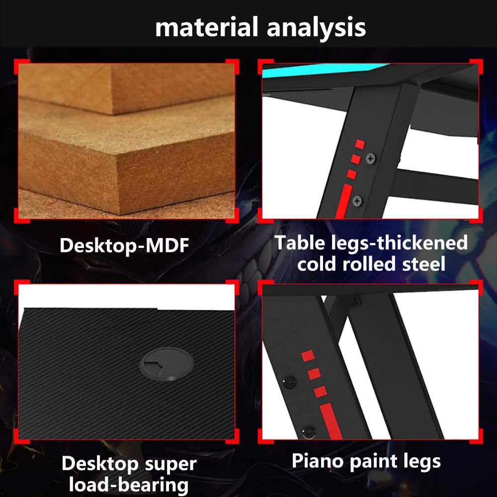 Gaming Chair With Gaming Desk Table