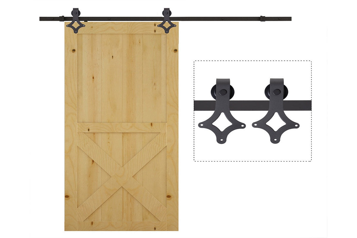 Barn door hardware