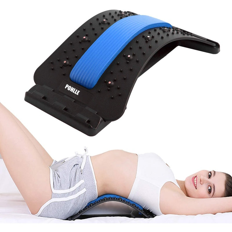 Back Stretcher for Lower Back Pain Relief, Multi Level Lumbar Support Spine Board for Bed, Chair and Car