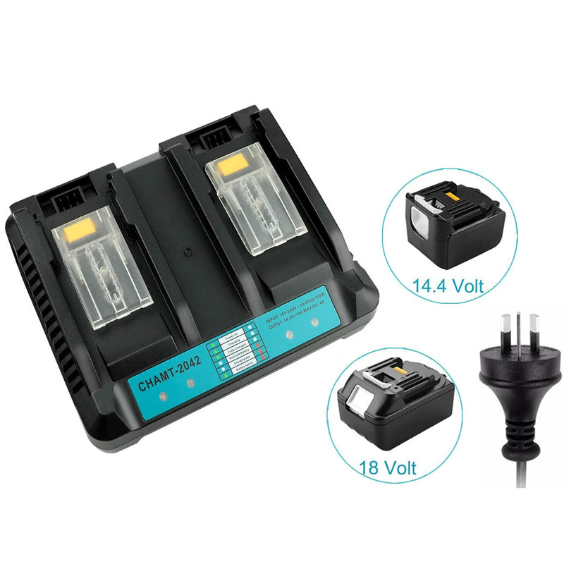 Makita Battery Charger DC18RD Dual Port Charger for Makita Battery