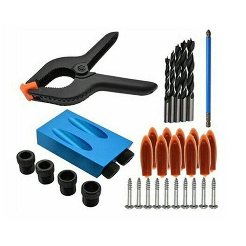 Pocket Hole Jig Kit Dowel Drill Joinery Screw Kit