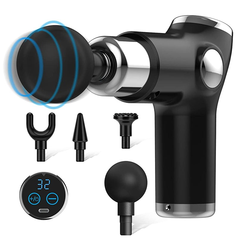 Mini Massage Gun with 4 Massage Heads