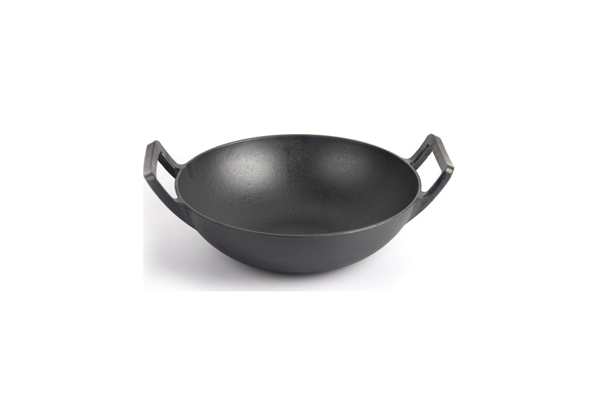 Cast Iron Wok Pan